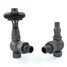 T-TRV-031-AG-PW - Ascott Traditional TRV Angled Light Pewter Radiator Valves with Sleeves T-TRV-031-AG-PW - Ascott Traditional TRV Angled Light Pewter Radiator Valves with Sleeves